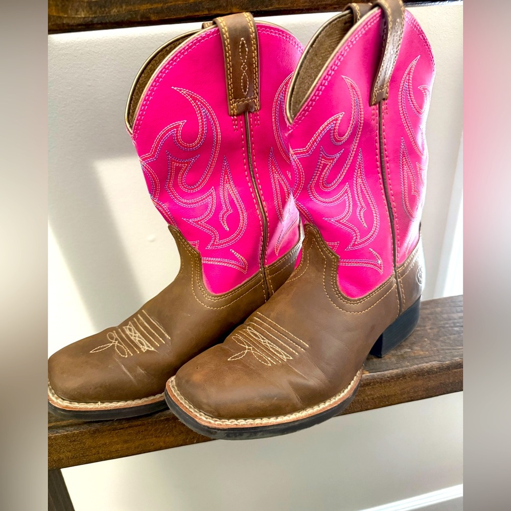 *Ariat* Pink Cowboy Boots